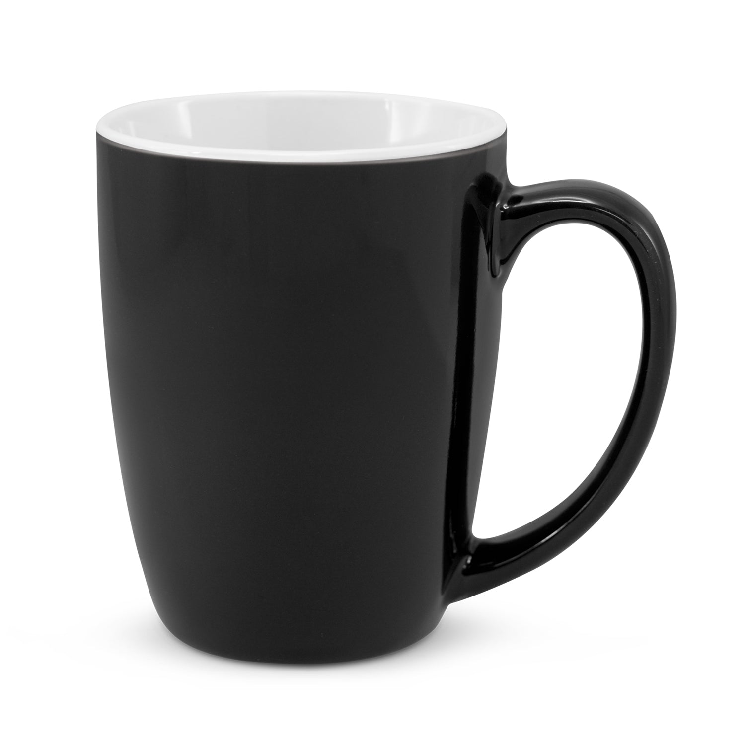 Round 330ml Stoneware Coffee Mug – Contoured Base, NZ Shipped
