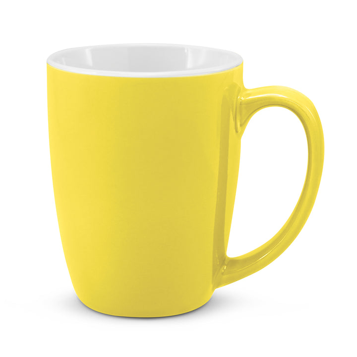 Round 330ml Stoneware Coffee Mug – Contoured Base, NZ Shipped