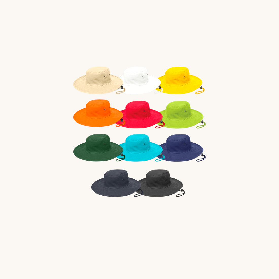 Cabana Cotton Twill Wide Brim Hat – UPF50 Protection, Safe, NZ Shipped
