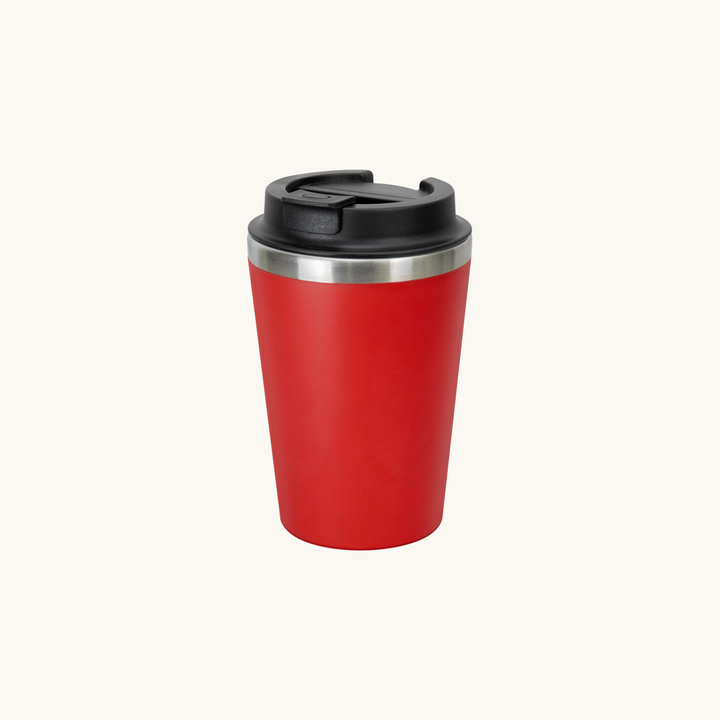 350ml Double Wall Coffee Cup – Recycled Polypropylene &amp; Stainless Steel, Vibrant Colours, NZ Shipped