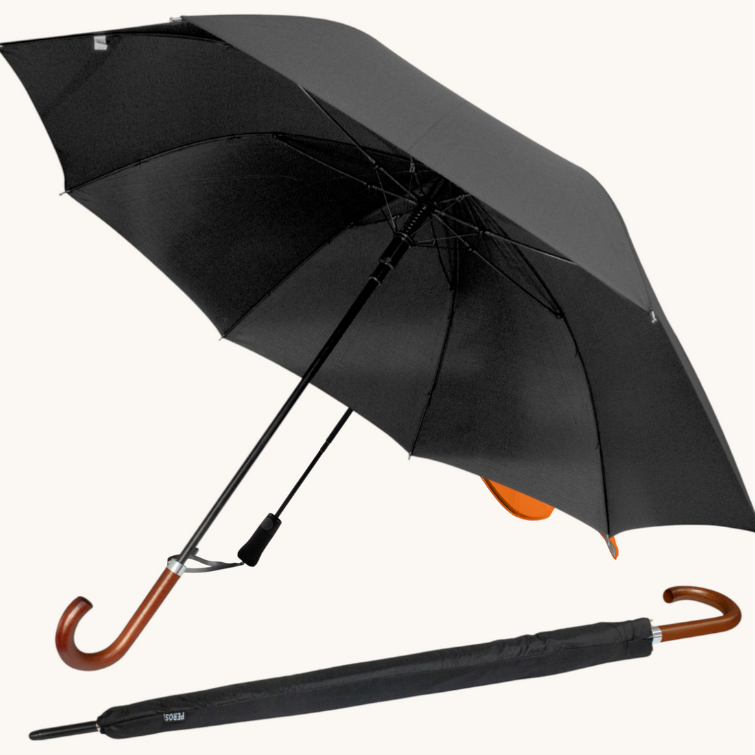 Executive Umbrella – Extra-Large Canopy, Classic Style, NZ Shipped