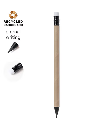 RECYCLED CARDBOARD ETERNAL PENCIL