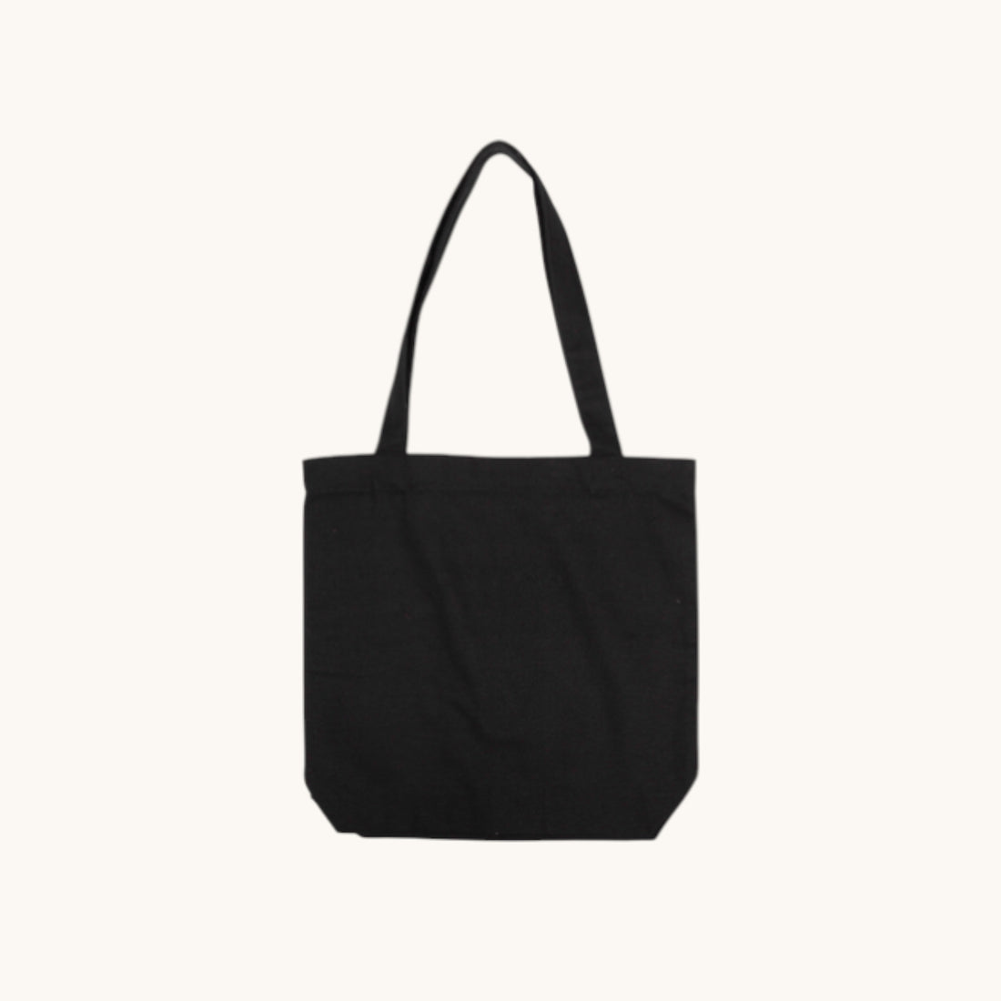 Simply Totes The Equality Black Canvas Bag plain and unbranded high res image