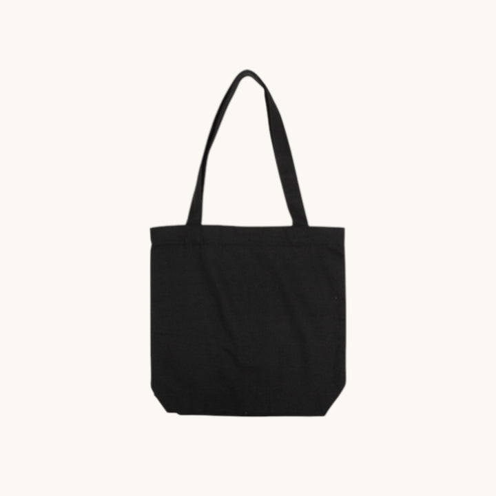 Simply Totes The Equality Black Canvas Bag plain and unbranded high res image