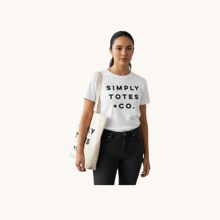 Simply Totes The Kiwi Legend Tote Bag printed with 1 colour artwork on one side of the bag