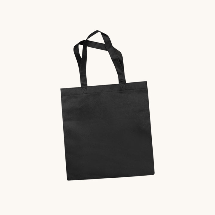 Simply Totes The Unit Tote Bag Black plain and unbranded