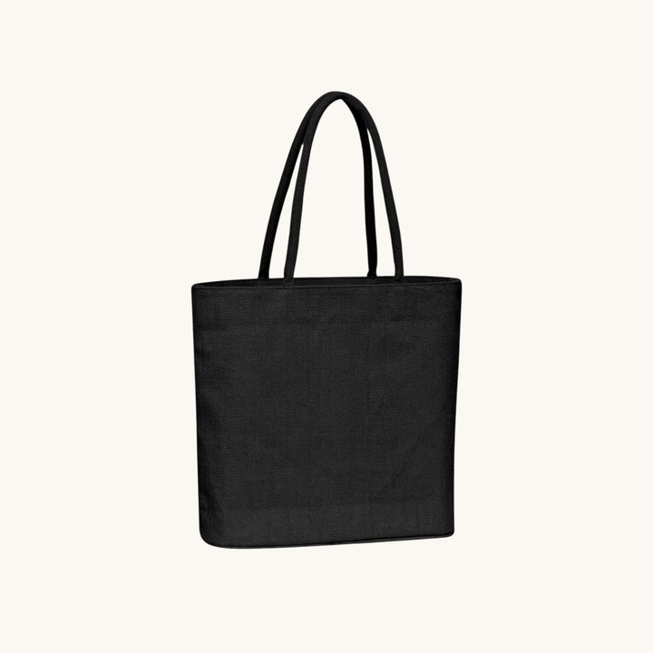 Simply Totes The Kaimai Jute Tote plain and unbranded, eco friendly