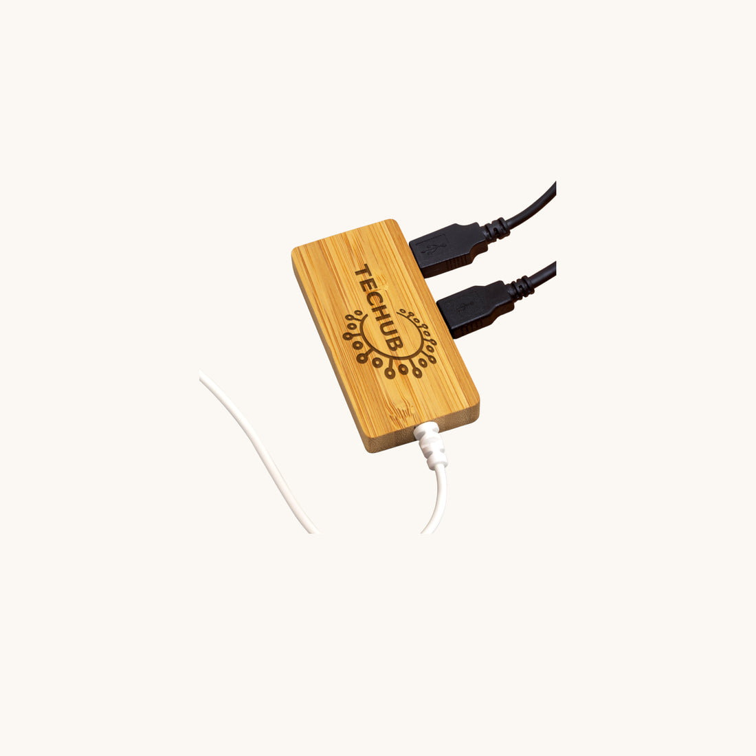 Simply Totes The Kauri Connect Hub bamboo USB charger, eco friendly charger